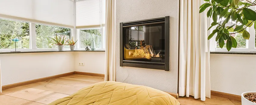Residential Fireplace Ceramic Glass Installation in Oceanside, NY