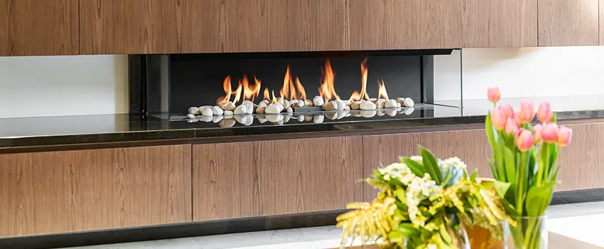Double-height Fireplace Design Refurbishment in Oceanside, New York