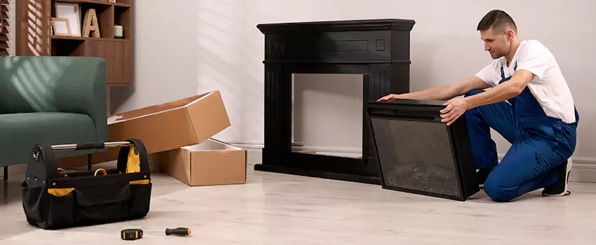 Old Rusted Metal Fireplace Repair And Replacement in Oceanside, NY
